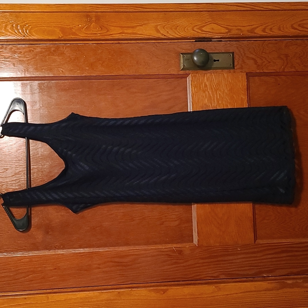 Navy and Black Dress